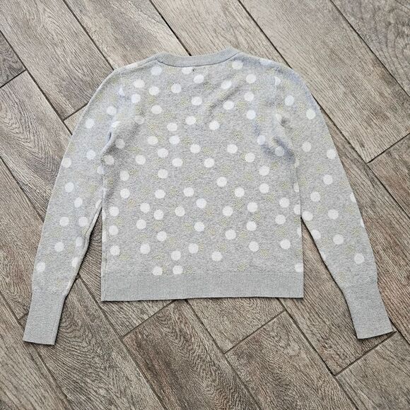 A New Day Gray Polka Dot Knit Long Sleeve Crew Neck Sweater Size XS - Picture 9 of 12